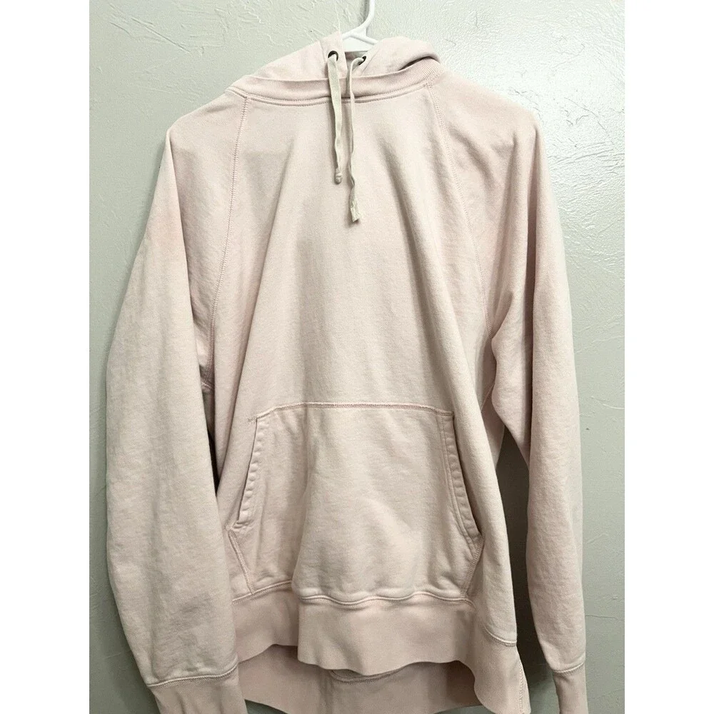 J.CREW Lightweight French Terry Hoodie BN437 Mens Size Large Cotton Candy Pink